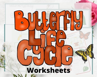 Life Cycle of a Butterfly Printable  - Butterfly Life Cycle - Butterfly Printable - Science for Kids -Insect -  Download