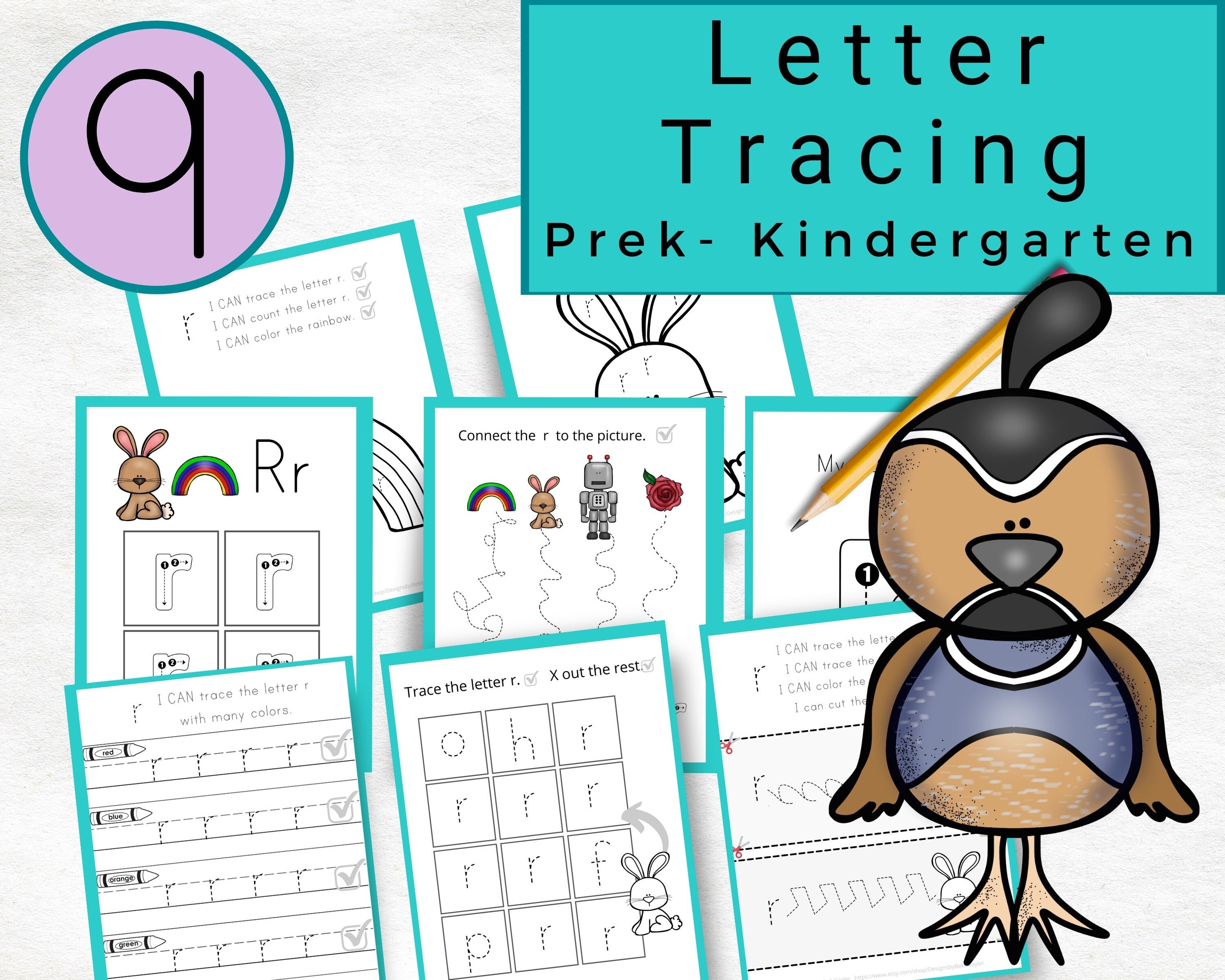 tracing letter q worksheets tracing lowercase letters etsy
