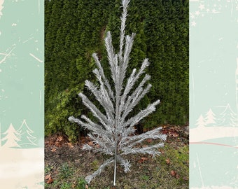 MCM Vintage Aluminum 6foot tall Christmas Tree with 49 branches