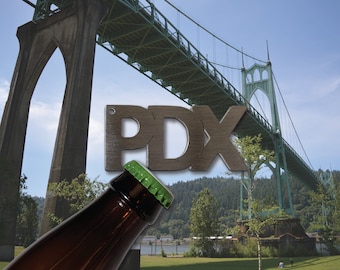 PDX Bottle Opener  Magnet Keychain Portland Oregon Stumptown Craft Beer Cider Ducks Beavers