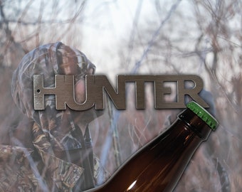 Hunter Stainless Steel Bottle Opener: Keychain or Magnet Gift