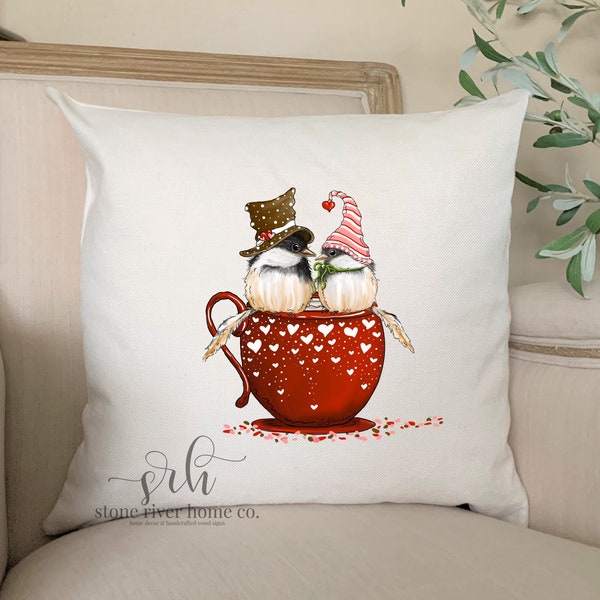 Valentines day pillow cover | valentines day decor | valentines day decorating | gift for her | love | February 14 | valentine love birds