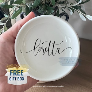 Personalized ring dish | Personalized Trinket dish | Gift for Bride  | Bridesmaid gift | Bridal Shower gift | Engagement gift | Jewelry dish