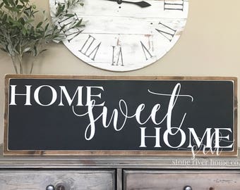Adventure Awaits Painted Wood Sign Home Decor Sign Etsy