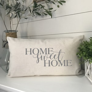 Pillow Cover | Farmhouse Pillow | Family Room Decor | Farmhouse Throw Pillow Cover | Wedding Gift | Realtor Gift | Home sweet home