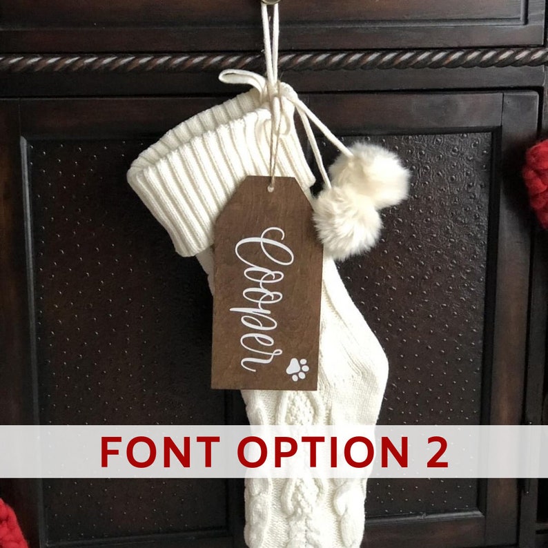 Personalized Christmas Stocking Tags Stocking Tags Etsy