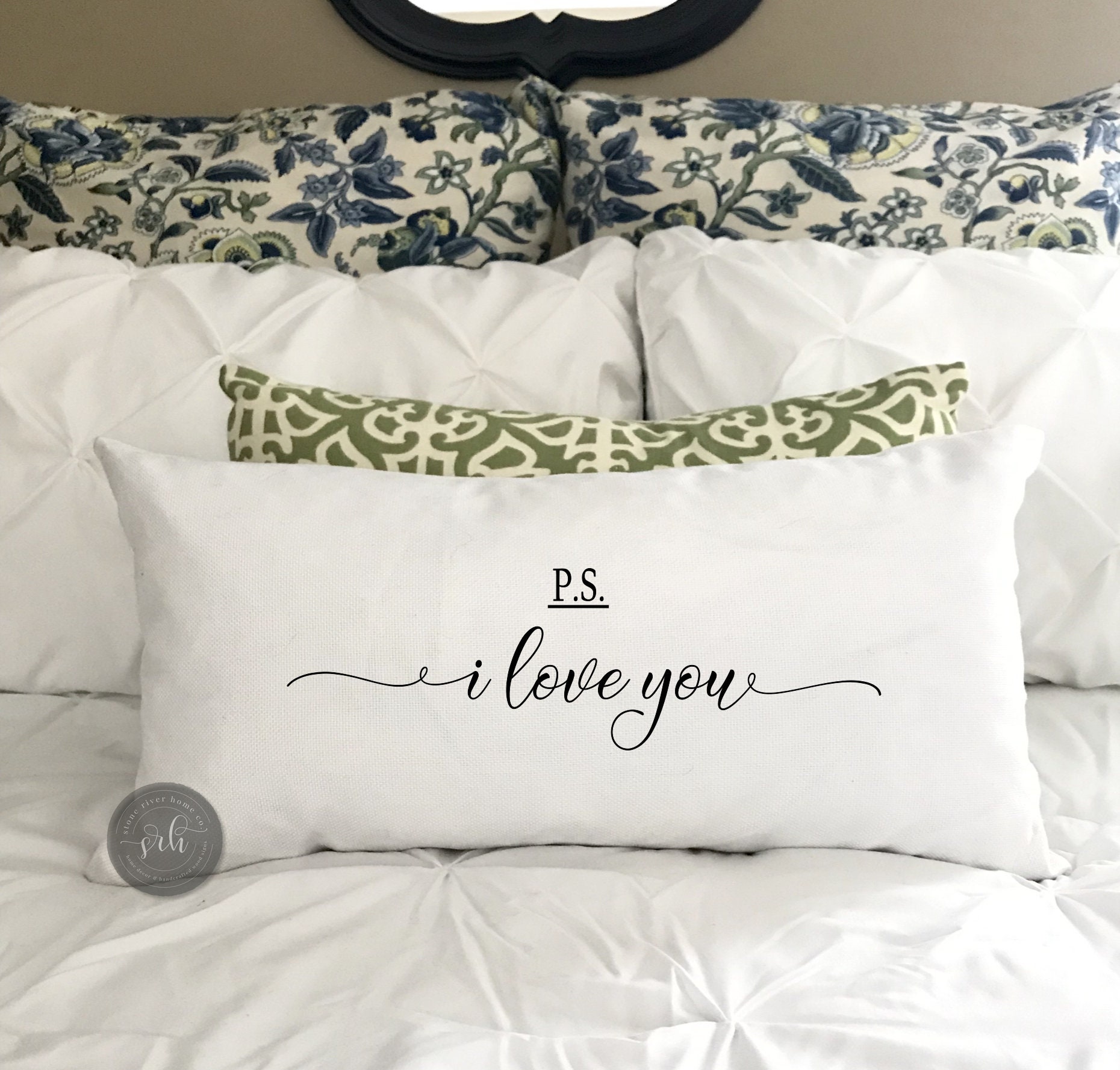 ULOVE Reversible Throw Pillow Cover - 'Our Happy Place' & 'Home Sweet Home', 12x20 Inches - View #9