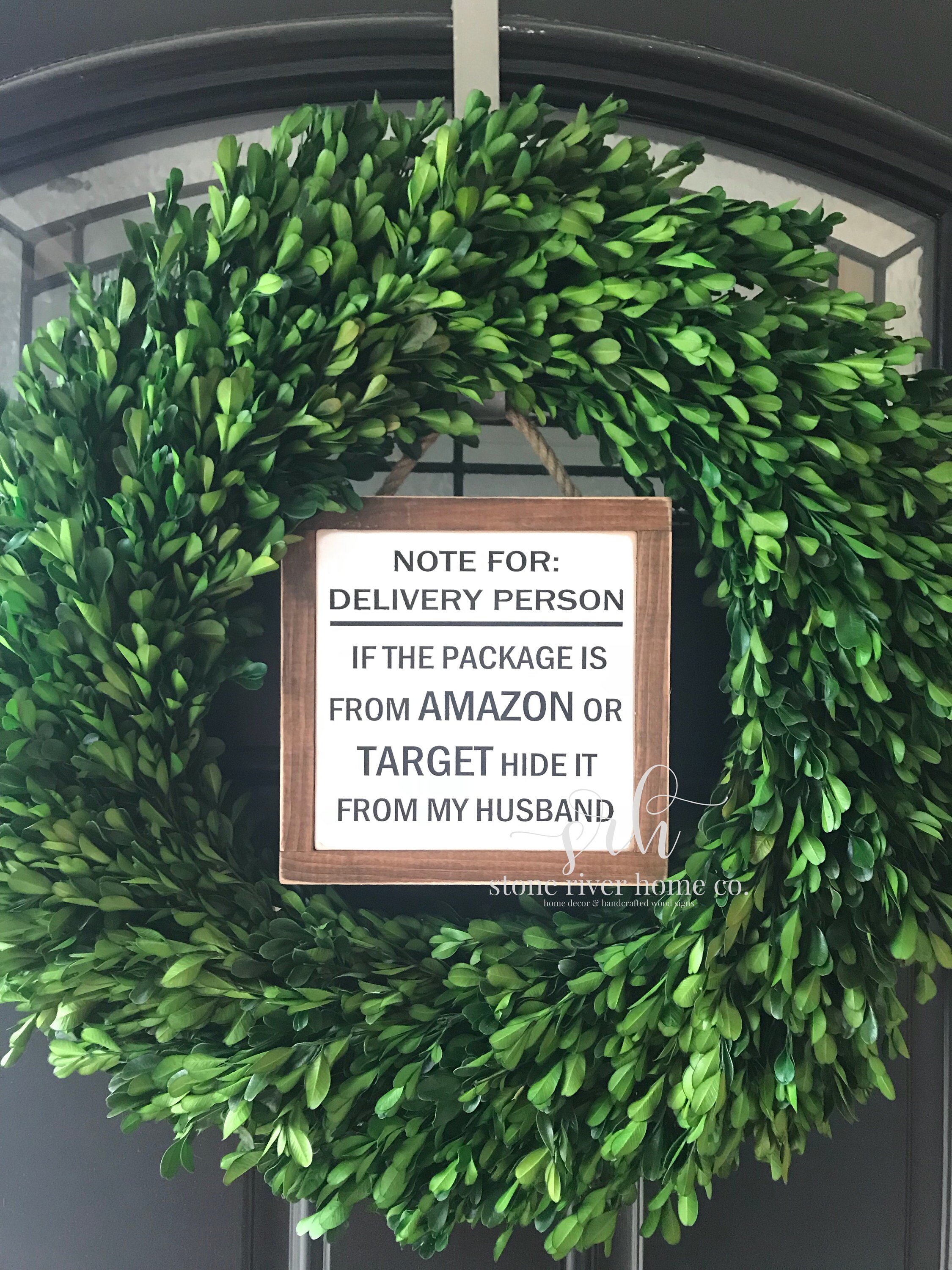 Delivery Person If Package Is From Amazon Or Target Hide It Etsy