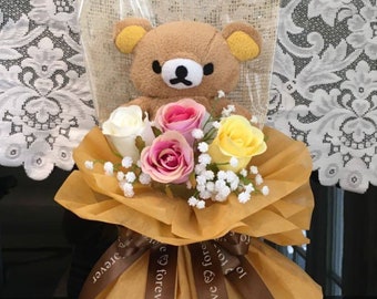 flower bouquet stuffed toys