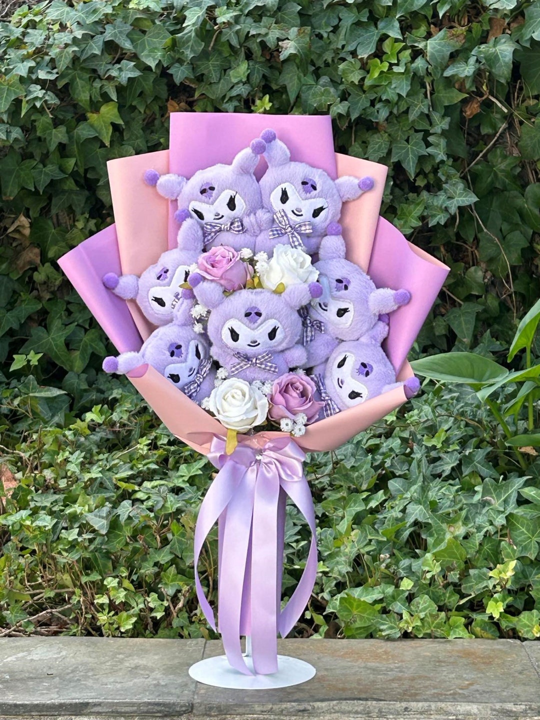 Light Purple Cute Plushies Bouquet. Birthday Gift. Anniversary Gift ...
