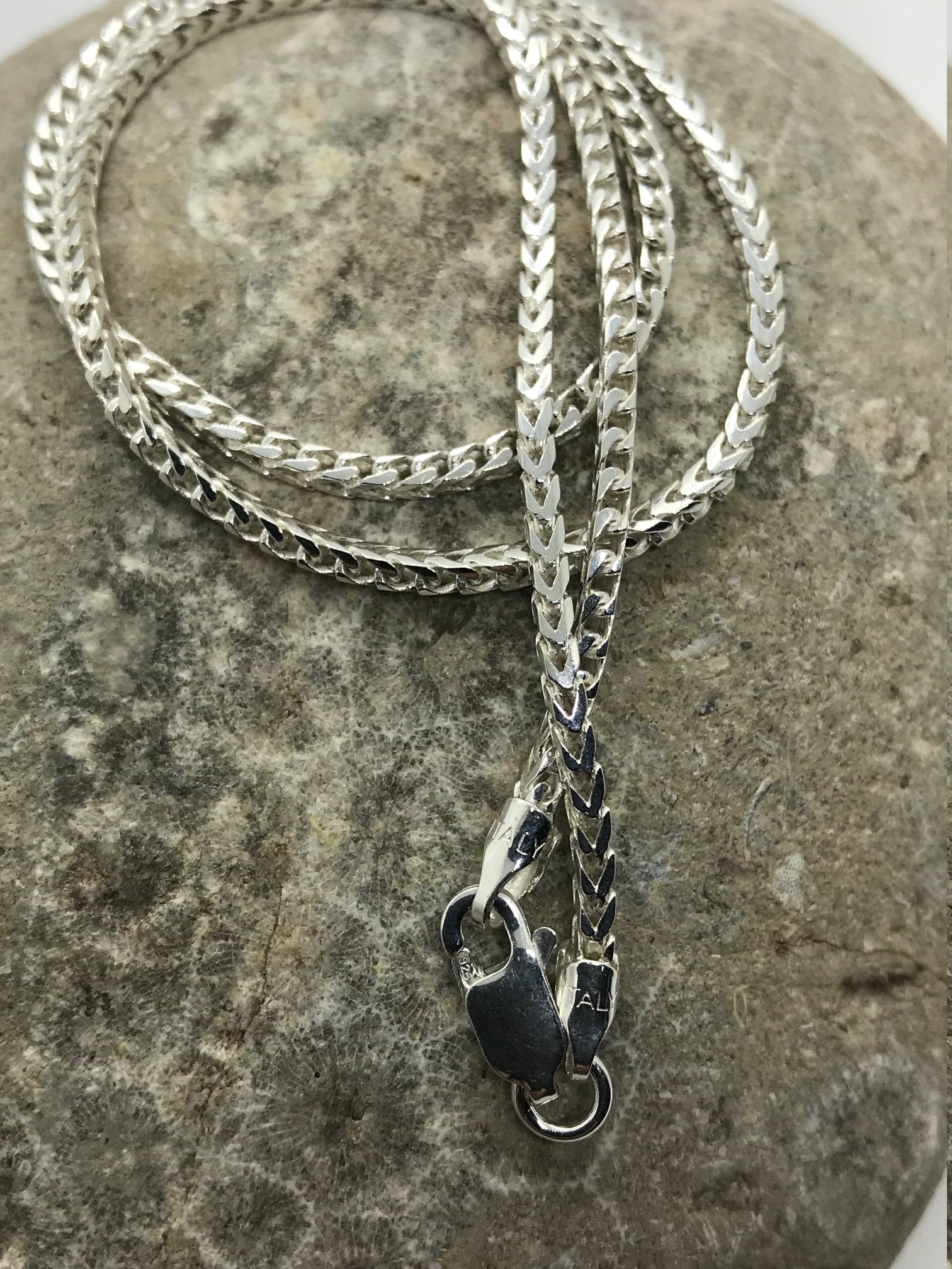 20 Sterling Silver Chain Heavy Weight Men's or Etsy