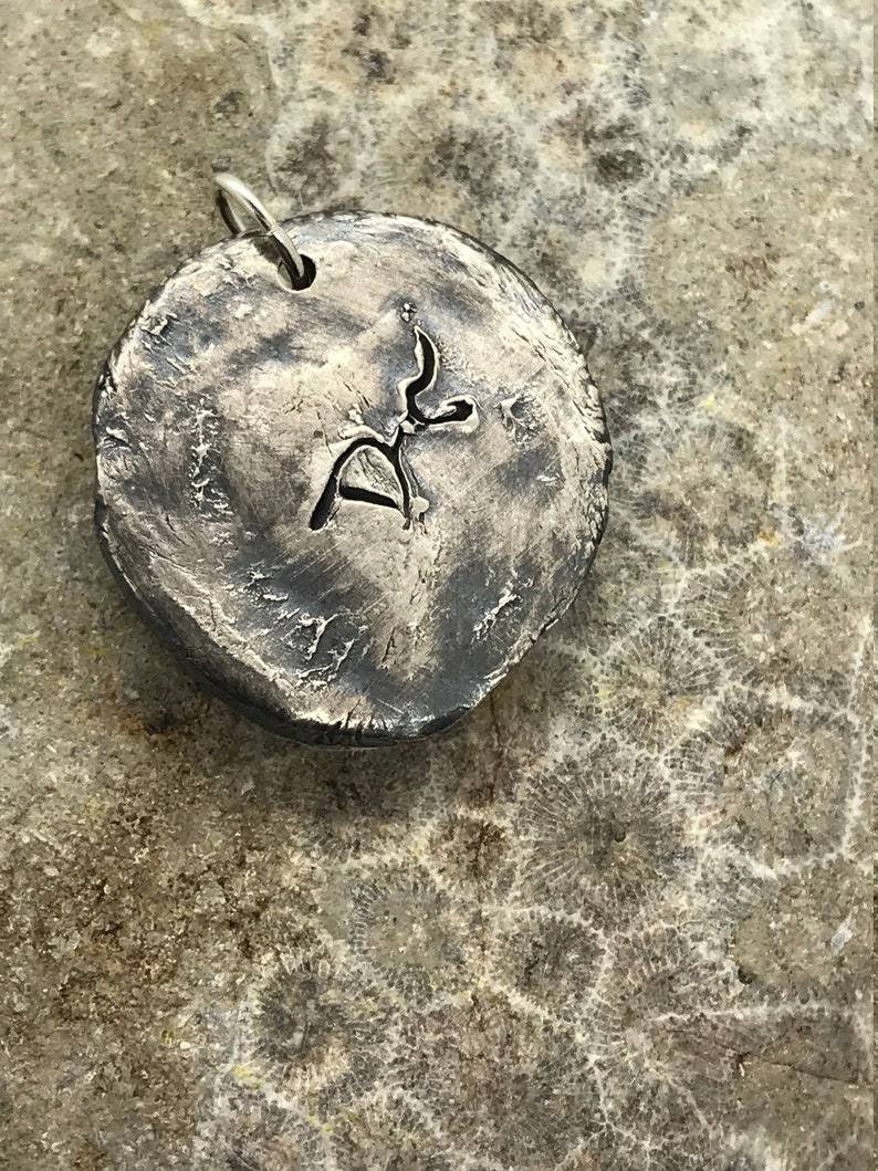 Fine Silver One Fine Bird Pendant signed