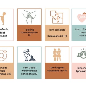 Affirmationen Bildkarten (Bibelversprechen)
