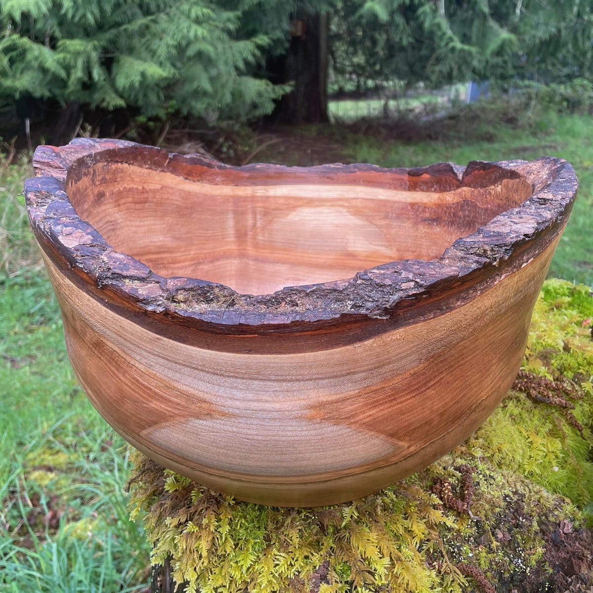 Big Live Edge Maple Salad Bowl - Etsy