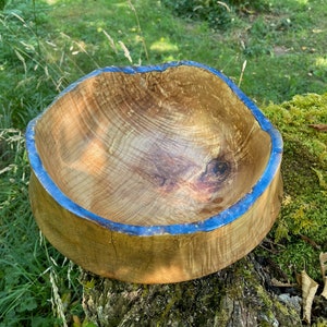 Natural Edge Maple Burl Salad or Fruit Bowl