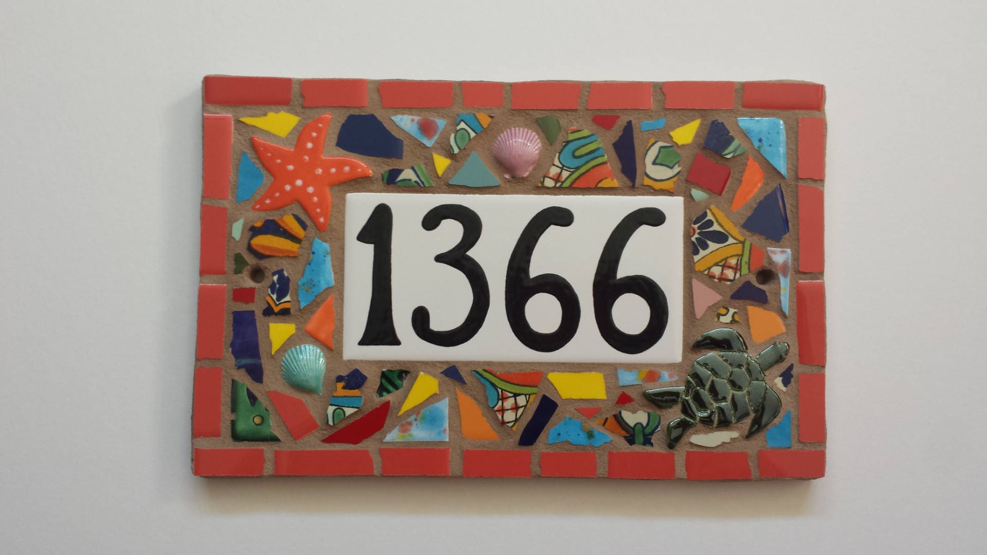 Custom Mosaic Ceramic Tile House Numbers. Custom Made to Etsy UK