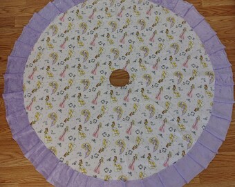 Disney Princess Ruffled Christmas Tree Skirt ~ 44"