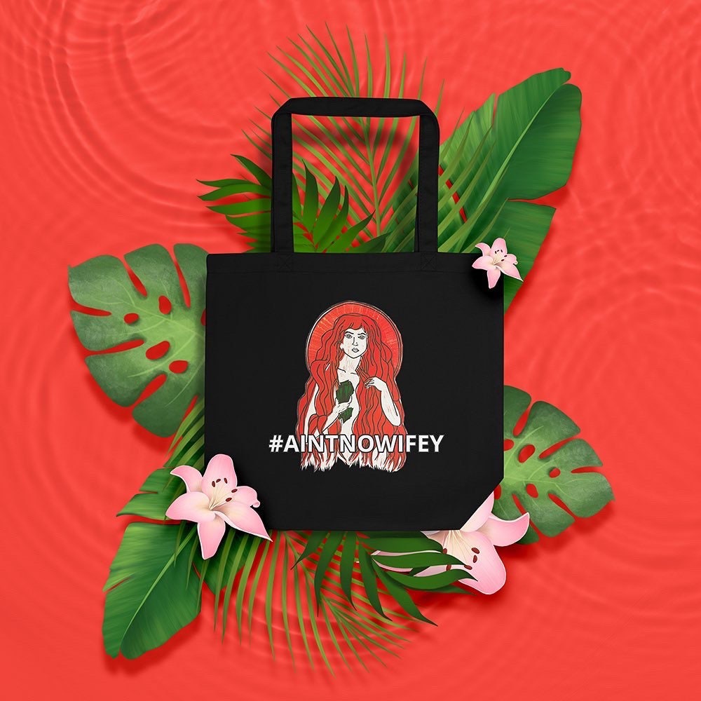 Original Mary Magdalene AINTNOWIFEY Organic Cotton Ecotote Etsy