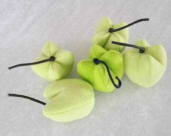 LIGHT GREEN Bell Pepper catnip toys.