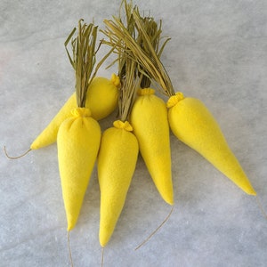 Yellow Carrot catnip toys. image 1