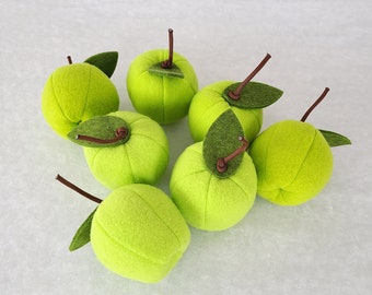 GREEN Apple catnip toys.