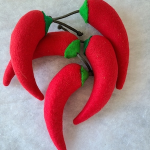 RED Chili Pepper catnip toys.