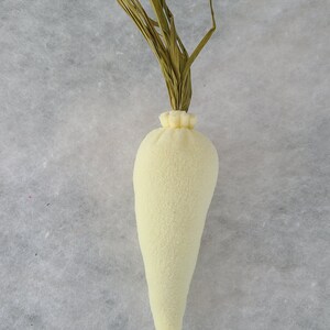 Cream Carrot catnip toys. image 2