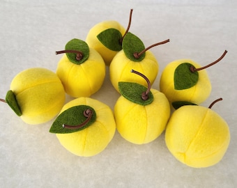 YELLOW Apple catnip toys.