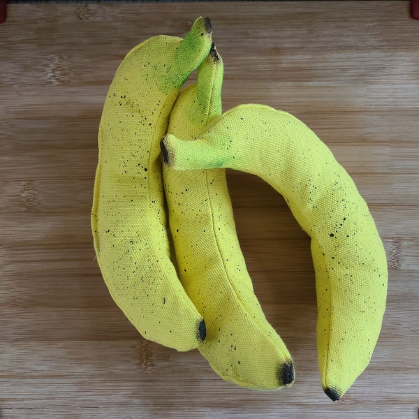 Banana catnip toys.