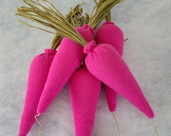 Pink Carrot catnip toys.