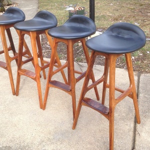 Danish Modern Barstool by Erik Buch
