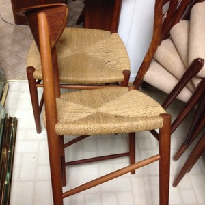 DANISH MODERN Peter Hvidt Teak dining Chairs image 2