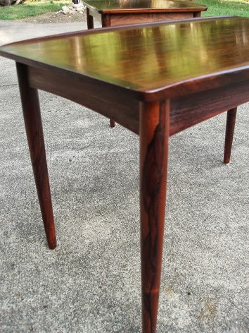 Danish Scandinavian Brazilian Rosewood End Table image 2