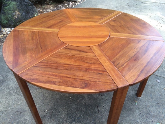 Danish Teak Dining Puzzle Table Richard Nissen for Nissen