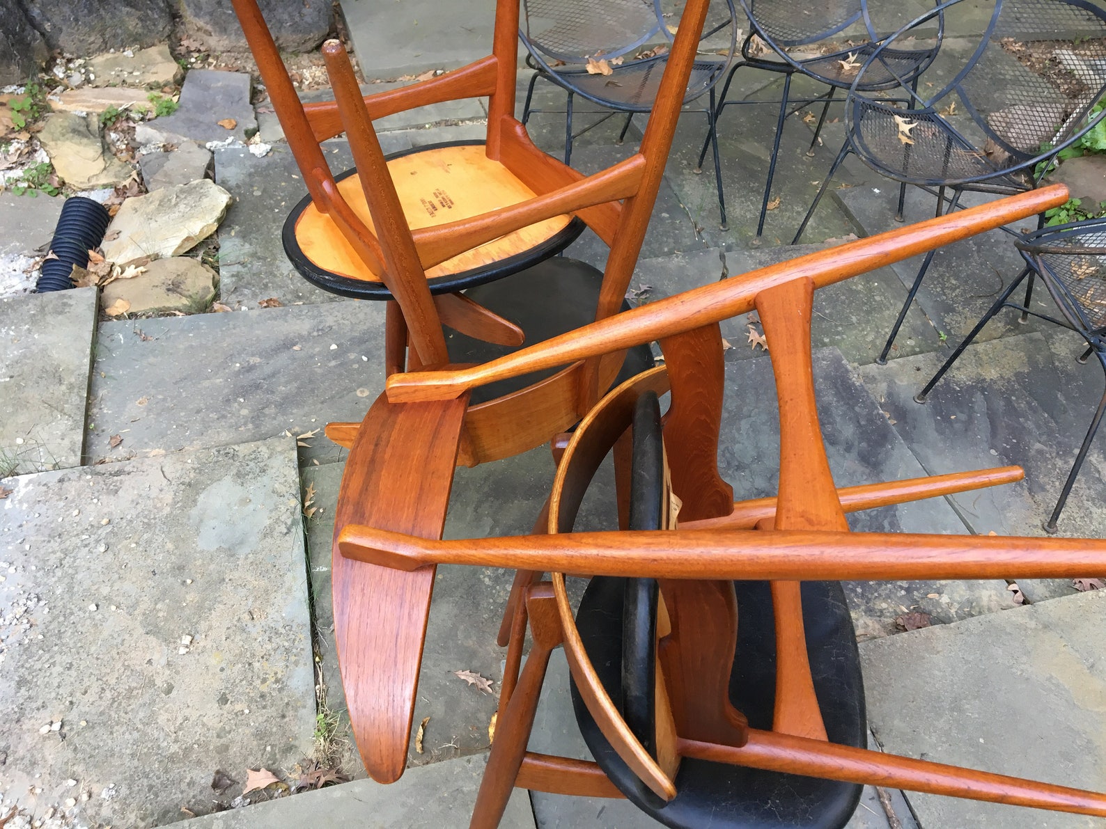 Danish Modern Vintage Teak Dining Chairs by Hans Wegner Ch33 Etsy