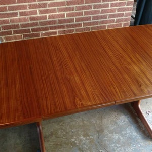 Danish Modern Teak oval dining table by Skovby image 2