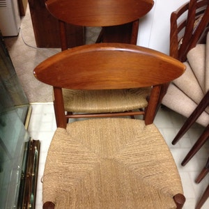 DANISH MODERN Peter Hvidt Teak dining Chairs image 5