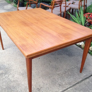 Danish Modern Teak Dining Large Table by Niels O JL Moller Model 12 image 2