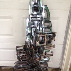 Vintage Mid Century Wall Art Sculpture by Todd Pendleton image 2