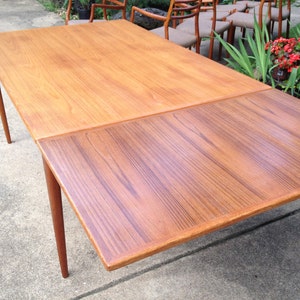 Danish Modern Teak Dining Large Table by Niels O JL Moller Model 12 image 4