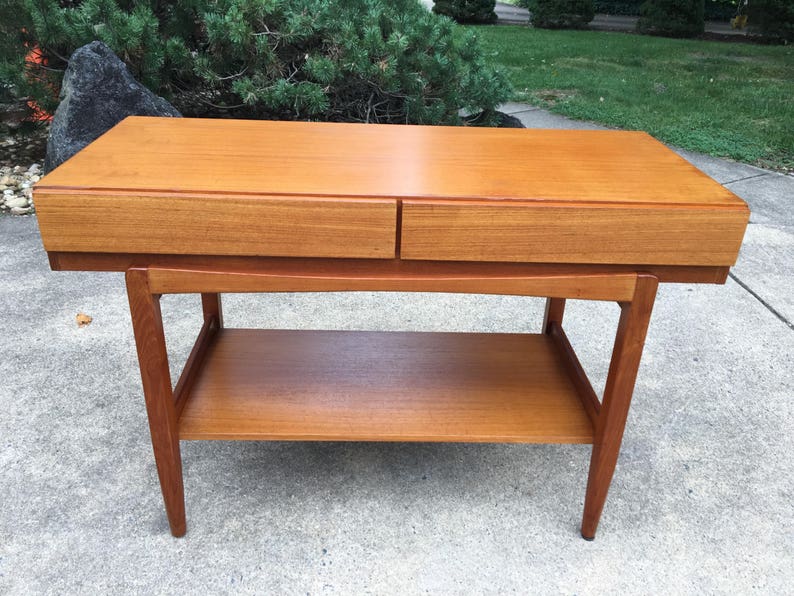 Danish Modern TEAK console Credenza by Kofod Larsen image 2