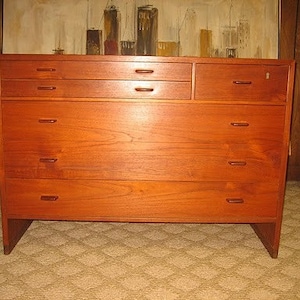 Danish Modern Vintage Teak Dresser Credenza HANS WEGNER