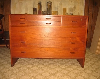 Danish Modern Vintage Teak Dresser Credenza HANS WEGNER