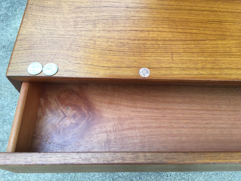 Danish Modern TEAK console Credenza by Kofod Larsen image 8