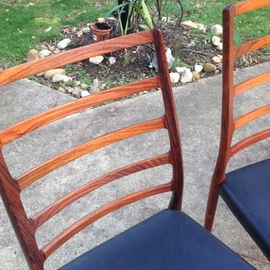 Danish Modern J.L MOLLER Rosewood Dining Chairs image 1