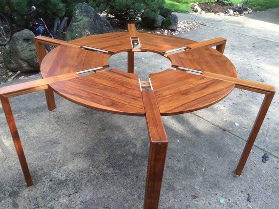 Danish Teak Dining Puzzle Table Richard Nissen for Nissen