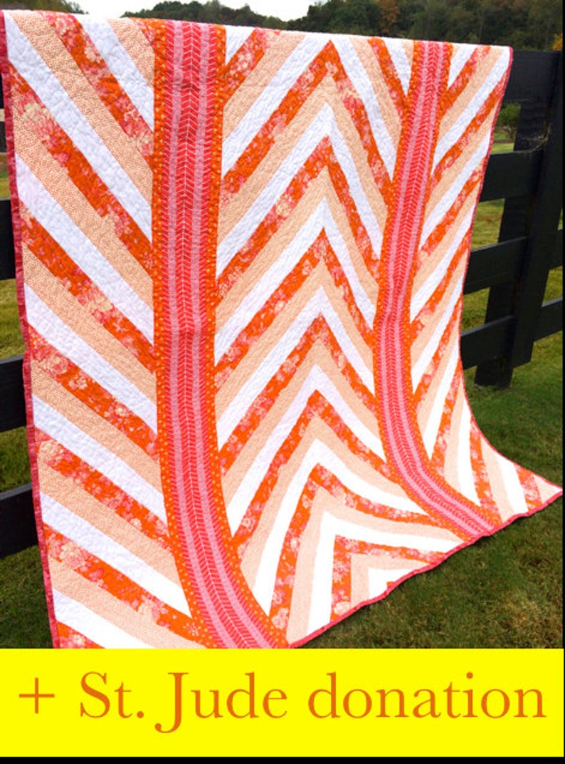 PDF Pattern Waves of Hope Easy Quilt Etsy