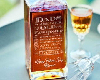 Classic Dad Father's Day gift - personalized decanter