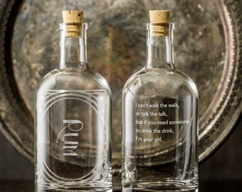 NEUE "Inebriated Intentions" Decanter Serie "Walk"- Perfekt für einen Liebhaber der Hausbar, Cocktails und personalisierte Romantik.