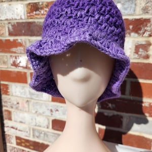 Purple child bucket hat